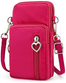 img 1 attached to 👜 Versatile Small Crossbody Bag & Shoulder Purse Wallet Armband for iPhone 12, Galaxy S20 FE, Pixel 4a and More