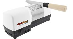 img 3 attached to 🔪 Chef's Choice Hybrid Diamond Hone Knife: Electric and Manual Sharpening for Straight and Serrated 20-Degree Knives, 3-Stage Whitening System