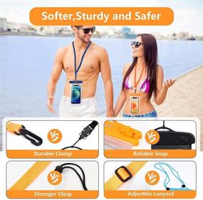 img 2 attached to 📱 Rynapac B02 6.9’’ Clear PVC Waterproof Phone Bag - Universal Watertight Cellphone Case for Kayak, Travel, Boating, Fishing, Hiking - IPX8 Waterproof Phone Pouch, 2 Pack