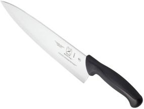 img 2 attached to Mercer Culinary Millennia Black Handle Chef's Knife 🔪 - 10-Inch Wide Hollow Ground Blade for Ultimate Precision