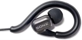 img 4 attached to 🎧 SONXTRONIC XDR-1000 BB Превосходные наушники для бега с мягким крючком и микрофоном в дизайне с басовыми коробками