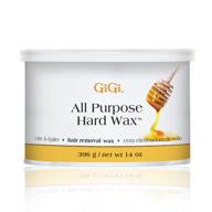 👩 gigi all purpose hair removal hard wax | 14 oz | suitable for all skin types logo