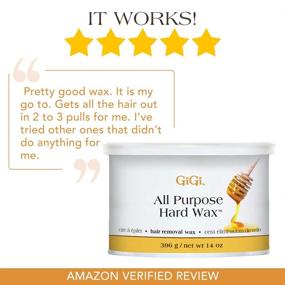 img 3 attached to 👩 Gigi All Purpose Hair Removal Hard Wax | 14 oz | Suitable for All Skin Types