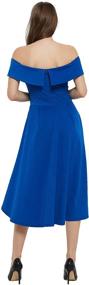 img 3 attached to 👗 AnnaKim Women's Cocktail Dress with Shoulder Detail for Weddings - Trendy Womens Clothing