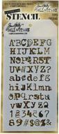 tim holtz layered typo stencil: универсальный инструмент для творческих проектов от stampers anonymous логотип