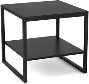 img 2 attached to Homieasy Square Storage Bedside Bedroom Furniture for Living Room Furniture