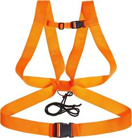 img 3 attached to Allen Company Dual Harness Deer Drag with Rope - Ultimate Blaze Orange Deer Dragging System, One Size, 33