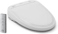 toto sw583#01 s350e electric bidet toilet seat with warm cleansing, nightlight, lid auto open/close, instant water heating, and ewater+ - round, cotton white logo