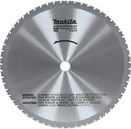 🪚 makita a-90532 12-inch 60-teeth dry ferrous metal cutting saw blade 1-inch arbor - silver logo