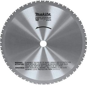 img 1 attached to 🪚 Makita A-90532 12-Inch 60-Teeth Dry Ferrous Metal Cutting Saw Blade 1-Inch Arbor - Silver