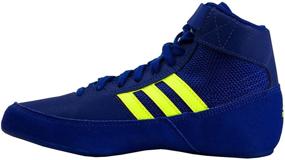 img 2 attached to Adidas Black White Wrestling Shoes Men's Shoes in Athletic