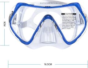 img 2 attached to 🏊 Losun Snorkel Set: Anti-Fog & Impact Resistant Tempered Glass Goggles with Dry Snorkel Tube - Ideal for Diving and Swimming