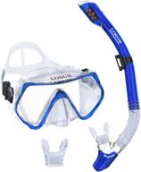 🏊 losun snorkel set: anti-fog & impact resistant tempered glass goggles with dry snorkel tube - ideal for diving and swimming logo