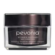 🌊 pevonia power repair age correction firming marine elastin cream: anti-aging face serum for wrinkles, pores refinement - 1.7 oz container logo