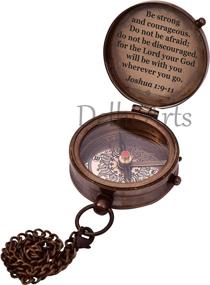 img 2 attached to 🕊️ Baptism Gift: Personalized Compass with Engraved Cross-Be Strong & Courageous, Confirmation & Heavenly Gift of Faith. Ideal for Missionaries, Birthdays & Uplifting Occasions.