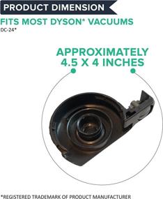 img 1 attached to Think Crucial Replacement Brushroll End Caps 🔄 for Dyson DC24 - Compatible with 915934-01 & 10-3605-06