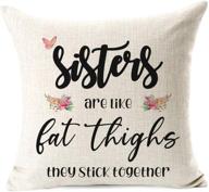 963rw sisters together cushion decorative logo