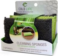 🧽 non-abrasive cleaning sponges for reptile terrariums or glass tanks - ideal for lizards, snakes, geckos, and turtles - pack of 3 logo