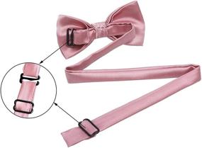 img 2 attached to 👔 High-Quality Silk Ties for Kids Boys - Fashionable Accessories and Bow Ties