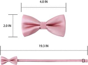 img 3 attached to 👔 High-Quality Silk Ties for Kids Boys - Fashionable Accessories and Bow Ties