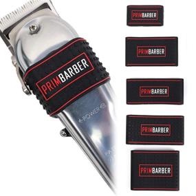 img 4 attached to Barber Clipper Grip Set - Enhance Precision and Control with 5 Non-Slip Bands, Heat-Resistant Sleeve, and Holder Tools (Black)