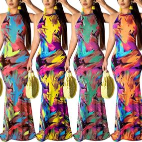 img 1 attached to 👗 Maxi Dress Summer Vacation Apparel for Women - Women's Clothing Dresses