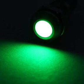 img 1 attached to 🟢 uxcell Signal Indicator Light AC/DC 12V-24V 8mm Green LED Metal Shell - Reliable and Bright Visual Indicator for Various Applications