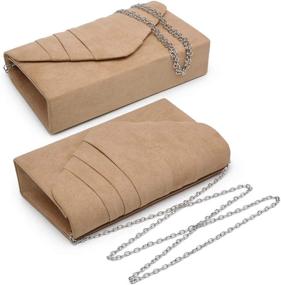 img 3 attached to 👛 Дэсейн велюровый складной конверт для женщин - коллекция вечерних сумок и кошельков