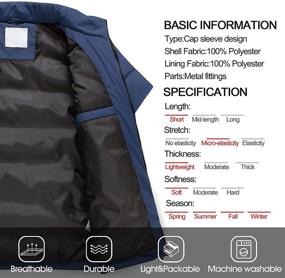 img 2 attached to Chrisuno Quilted Puffer Lightweight Casual Women's Clothing for Coats, Jackets & Vests