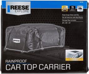img 1 attached to 🚘 Reese Explore 1041100 Waterproof Car Top Carrier: 15 Cubic Feet of Extra Space