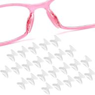 👓 12 pairs of anti-slip silicone adhesive nose pads for eyeglasses, glasses, and sunglasses logo