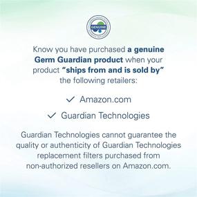 img 1 attached to Germ Guardian FLT4700 True HEPA Replacement Air Purifier Filter by Guardian Technologies, Genuine Filter, 1 Count