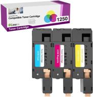 🖨️ premium limeink 3 pack compatible toner cartridges for dell 1250 laser printers - high yield replacement (1 cyan, 1 magenta, 1 yellow) logo