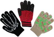 магические эластичные перчатки n'ice caps - набор из 3 штук для мальчиков и девочек. логотип