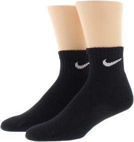 img 2 attached to 🧦 Ultimate Comfort and Durability with Nike Men's Bag Cotton Quarter Cut Socks (6 Pack)