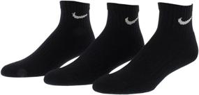 img 1 attached to 🧦 Ultimate Comfort and Durability with Nike Men's Bag Cotton Quarter Cut Socks (6 Pack)