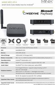 img 2 attached to 📺 MINIX NEO U9-H + NEO A3 Backlit, Octa-Core Android Media Hub [2GB/16GB/4K/HDR] with Six-Axis Gyroscope Backlit Remote and Voice Input - Sold Directly by MINIX Technology Limited. Backlit