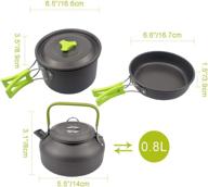 🏕️ bisgear camping cookware set with 18/8 plates, stainless steel stove, kettle, pot, pan, mess kit, cup, utensils - backpacking gear for 2 person. ideal for bug out bag cooking, picnics, and outdoor cooking adventures. logo