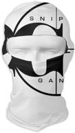 🎭 ultimate sniper rap balaclava: uv protection, windproof ski face masks for outdoor sports and cycling, shields against dust and wind, in stylish white design logo