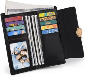 img 3 attached to 💼 Stylish UTO Wallet: Leather Pattern Organizer for Women's Handbags & Wallets