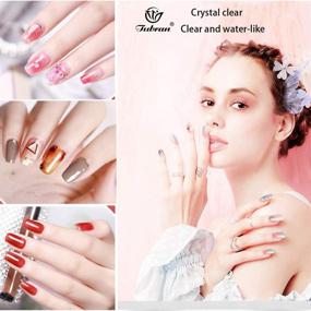 img 1 attached to 💅 Набор гелевых лаков для ногтей Tubran Jelly Gel: розовый кристалл и нежно-голубой пастель - модные цвета ногтевого дизайна 2020 года - 6 флаконов, по 10 мл каждый - гель-лак для снятия с помощью салфетки - подарочная упаковка - требуется ультрафиолетовая LED-лампа для ногтевого салона и домашнего маникюра (8 мл)