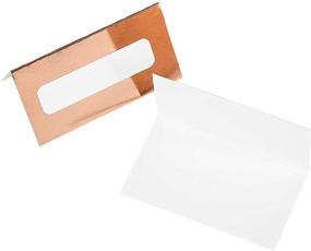 img 1 attached to Romantic Rose Gold Table Place Cards - Elegant 100-Piece Gold Foil Tent Cards for Wedding, Banquets, Bridal Shower, and Celebrations - Enchanting Table Decorations and Party Supplies - 2 x 3.5 Inches, White