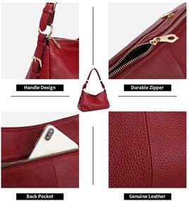 img 1 attached to 👜 Stylish and Timeless: Kattee Vintage Genuine Leather Sorrel Women's Handbags & Wallets