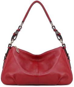 img 4 attached to 👜 Stylish and Timeless: Kattee Vintage Genuine Leather Sorrel Women's Handbags & Wallets