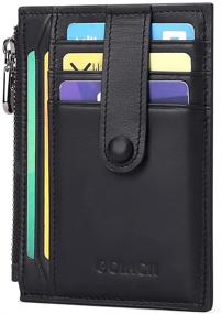 img 4 attached to GAEKEAO Minimalist Blocking Genuine Leather Wallet: Enhance Style and Security