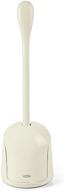 oxo good grips compact brush & canister toilet brush, 1 pack, biscuit: efficient cleaning solution for bathrooms logo