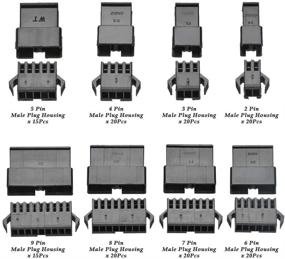 img 2 attached to 🔌 1120 шт. Набор разъемов QLOHNI с шагом 2,54 мм 2 3 4 5 6 7 8 9 контактов JST SM мужские и женские разъемы с мужским/женским контактным штырем и клеммными терминалами