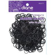 🖤 black diane rubber bands 500-pack #6771 logo