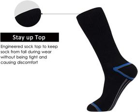 img 1 attached to 🧦 JOYNÉE Men's 6 Pack Performance Crew Socks for Training - Ultimate Athletic Cushioning