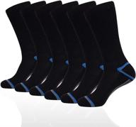 🧦 joynée men's 6 pack performance crew socks for training - ultimate athletic cushioning logo